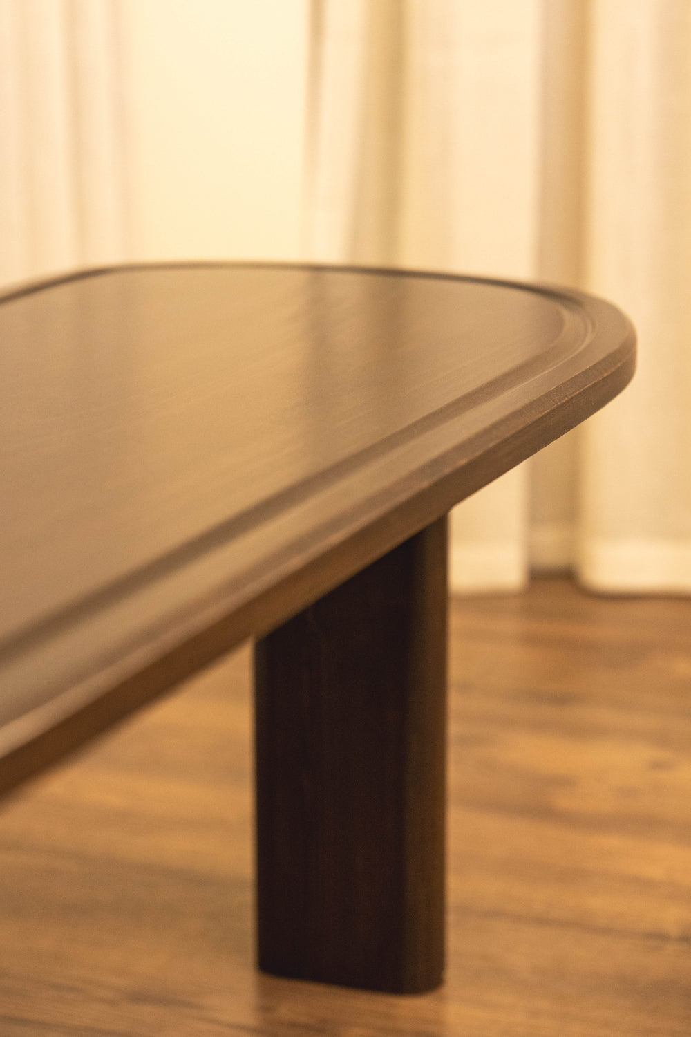 KEMET Coffee Table in solid beech with pine legs, view 3