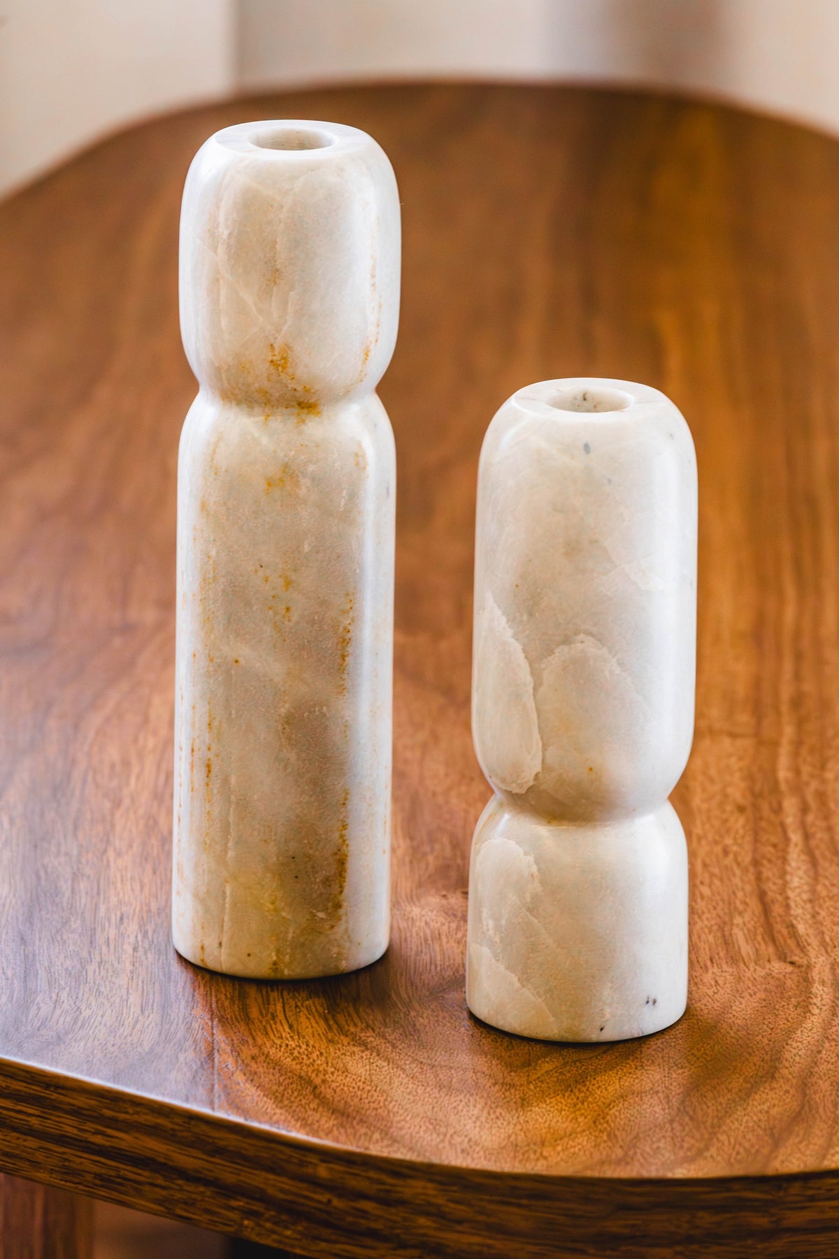 03-real | FLAMME Candle Holders — the pair from a low angle