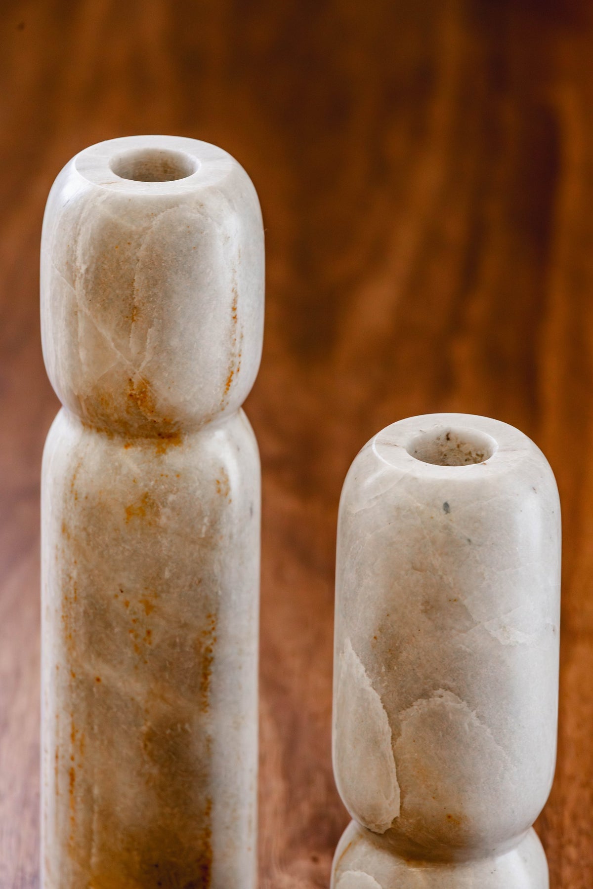 03-real | FLAMME Candle Holders — the two heights side by side