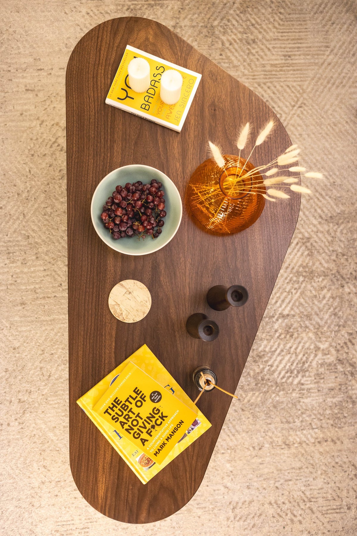 03-real | ORGANIC Coffee Table — from above, styled